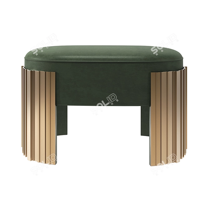 Empire Ottoman Luxe Seating 3D model image 2