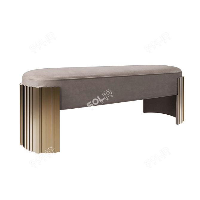 Empire Ottoman Luxe Seating 3D model image 3