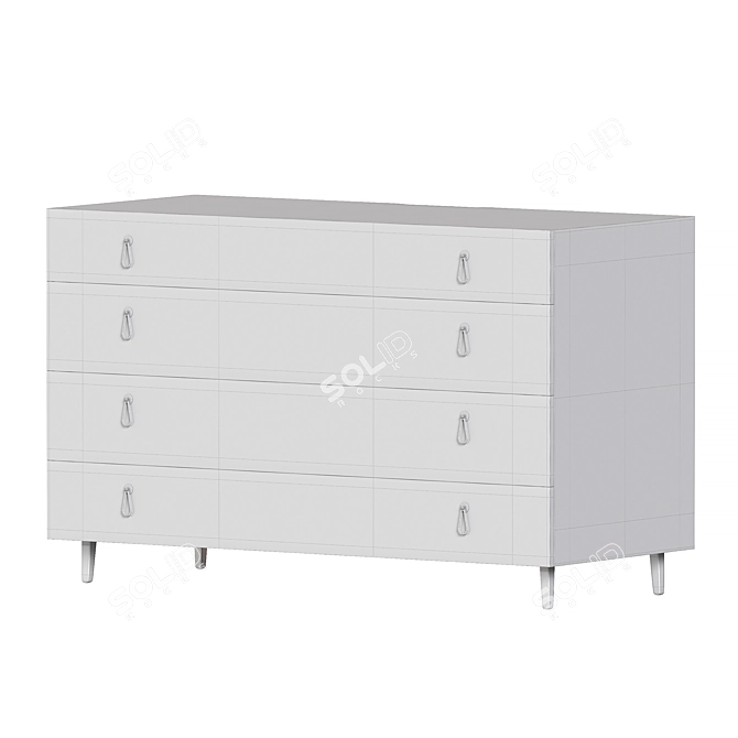 City Dresser with Precious Stone Handles 3D model image 3