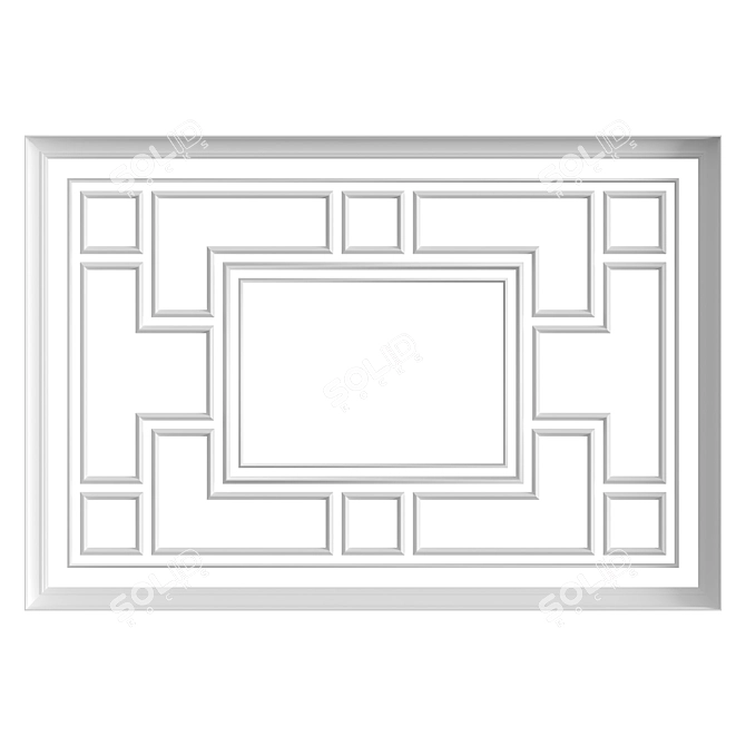 Luxury Ceiling Composition 55 3D model image 1