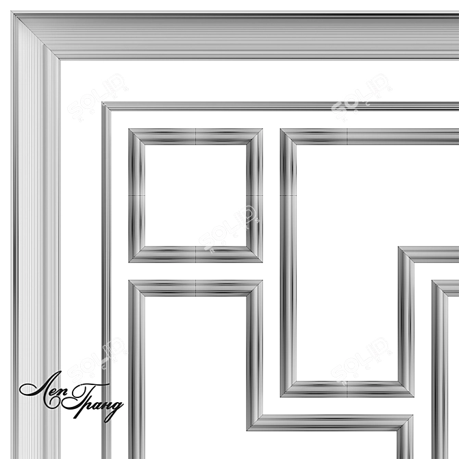 Luxury Ceiling Composition 55 3D model image 2