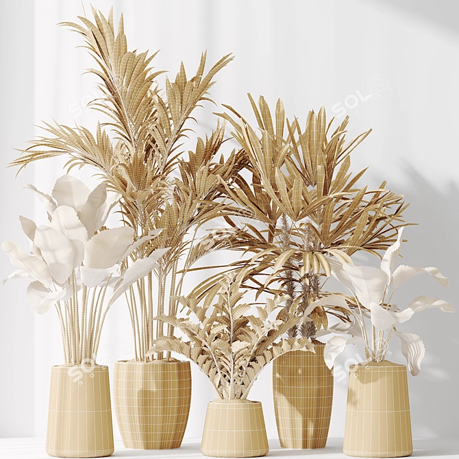 Variety Indoor Plant Set 40 3D model image 5