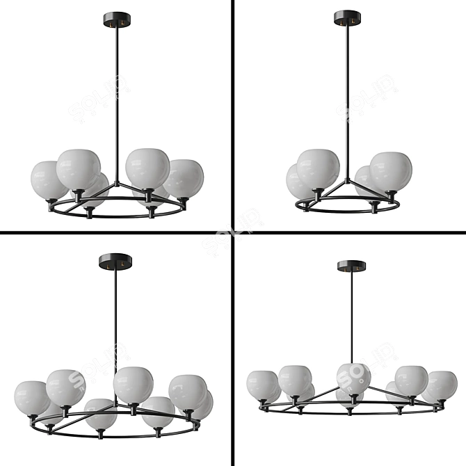 Modern Design Coachella Round Chandelier 3D model image 1