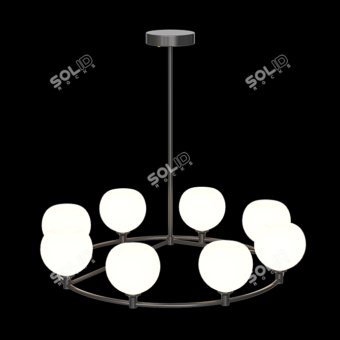 Modern Design Coachella Round Chandelier 3D model image 2