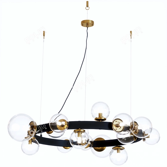 Modern Artistic Chandelier by Pikartlights 3D model image 1