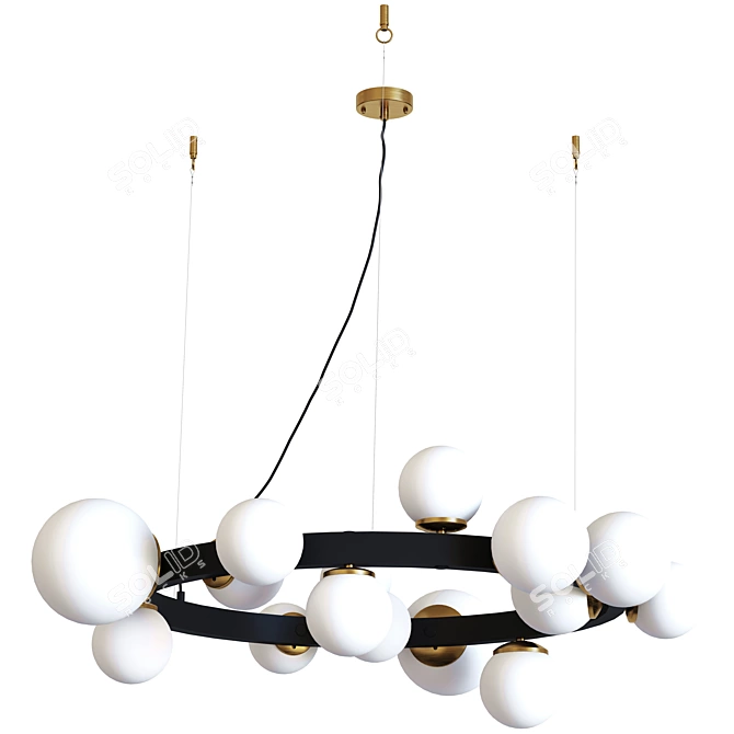 Modern Artistic Chandelier by Pikartlights 3D model image 2