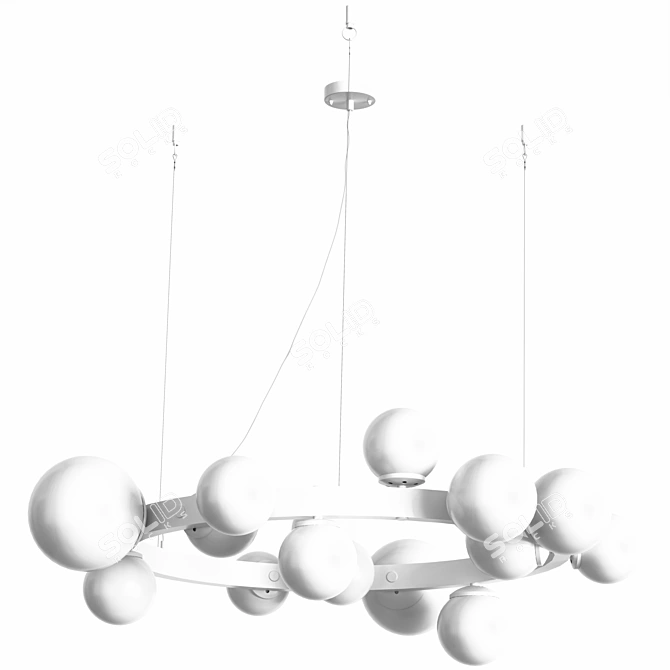 Modern Artistic Chandelier by Pikartlights 3D model image 5