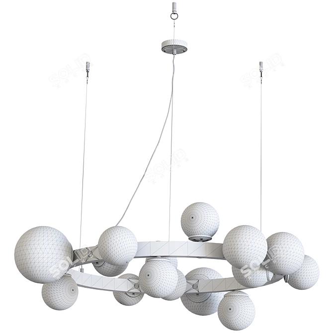 Modern Artistic Chandelier by Pikartlights 3D model image 6