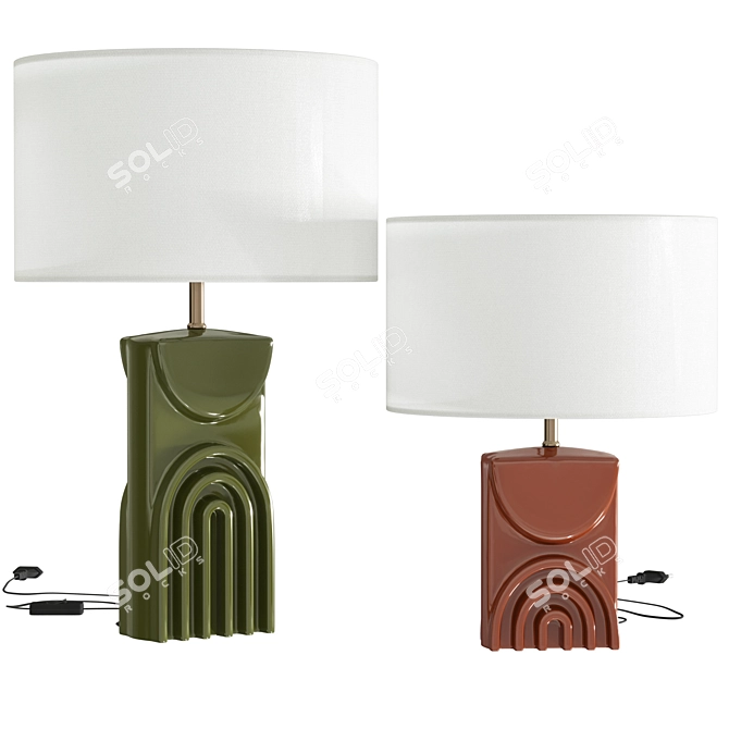 Topia Table Lamps, Laredoute 3D model image 4