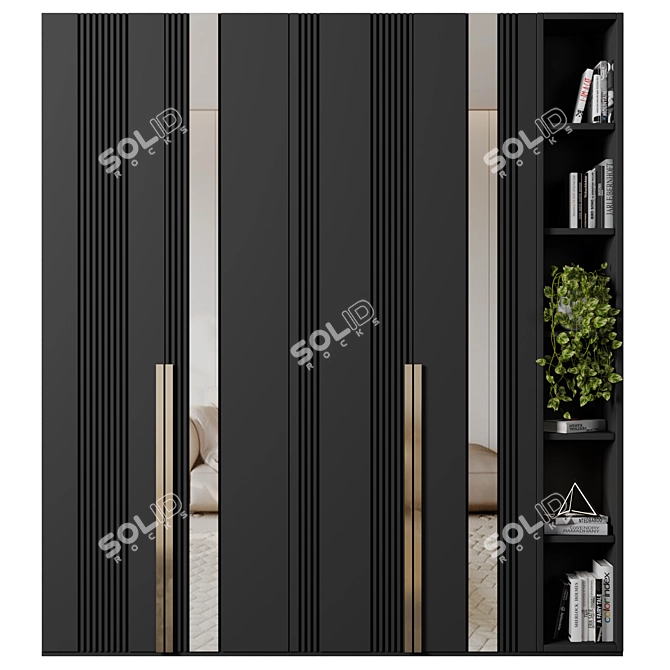 Versatile Modular Wardrobe 122 3D model image 1