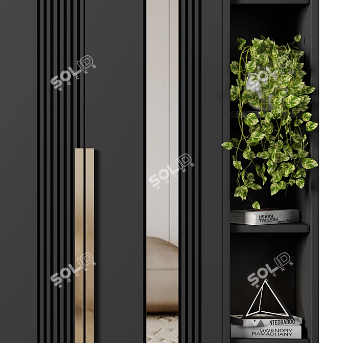 Versatile Modular Wardrobe 122 3D model image 3