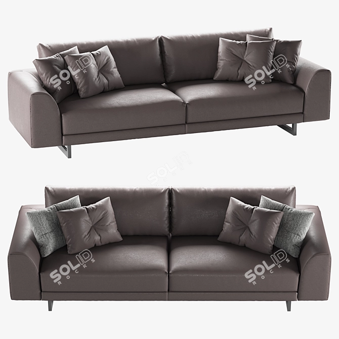 Ernest Valentini 2-Seater Sofa Set 3D model image 2