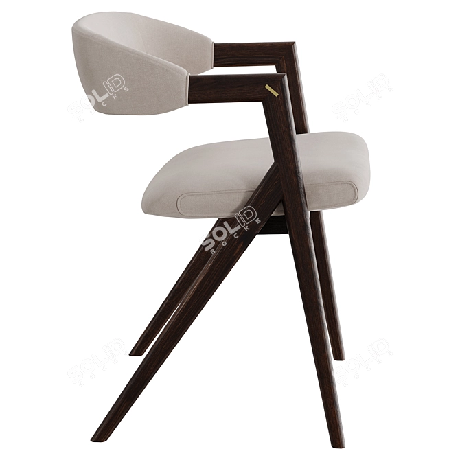 Stylish Anita Dining Chair Set 3D model image 3