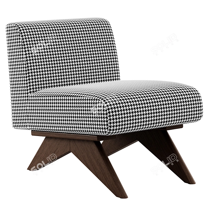 Modern Huxley Chair: Unique Style 3D model image 3