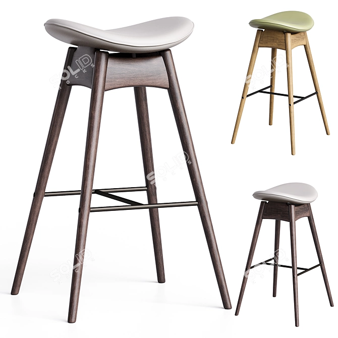 Bar Stool Montana Light Maple 3D model image 1
