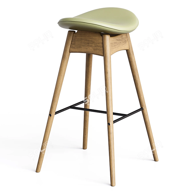Bar Stool Montana Light Maple 3D model image 3