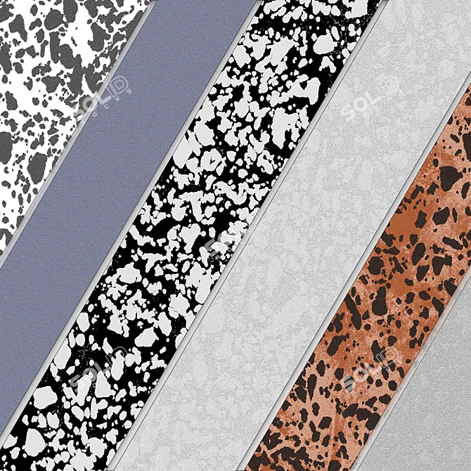 Animal Skin Fabric Material Set 3D model image 5