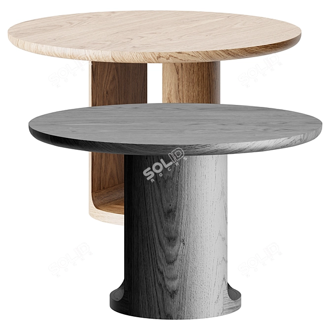 Round Luxury Dining Table Online 3D model image 2