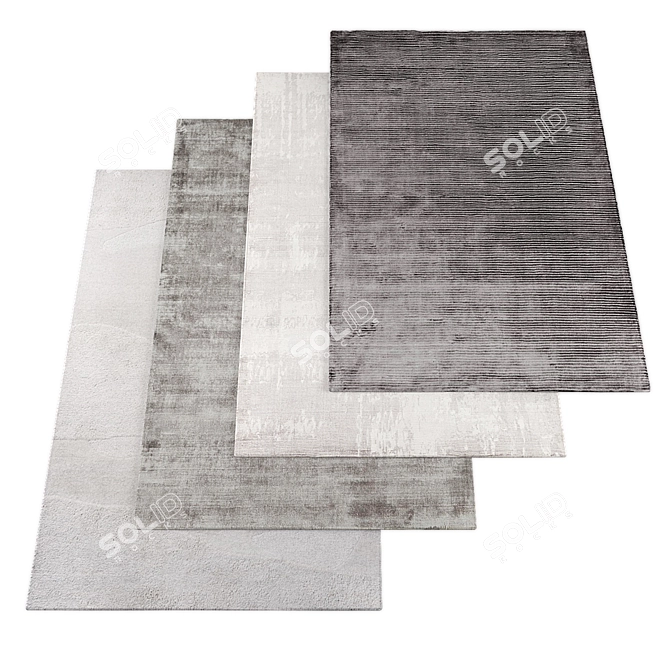 Assorted Rug Collection Bundle 3D model image 3