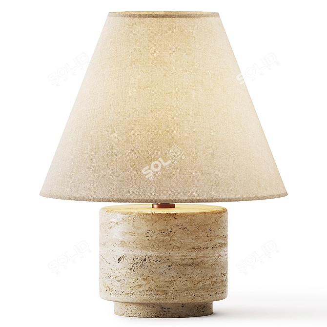 Bronte Modern Table Lamp Fixture 3D model image 1