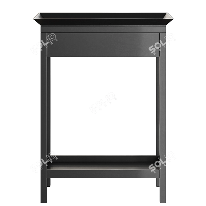 Newport Console with Drawer Shelf 3D model image 2