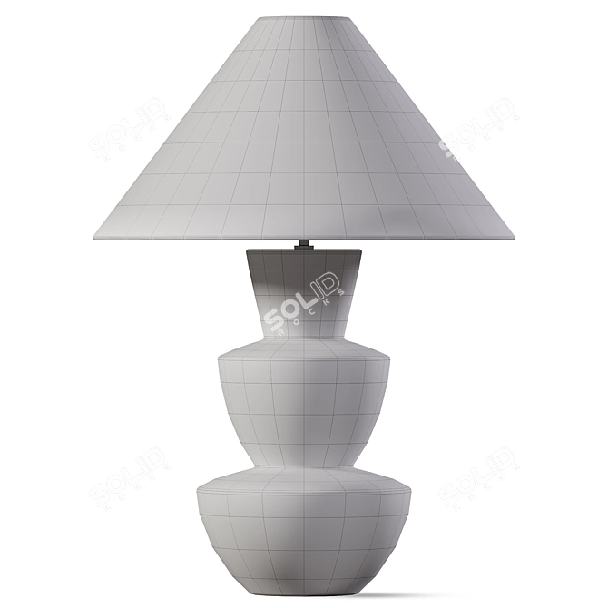  Sleek Metal Table Lamp 3D model image 2