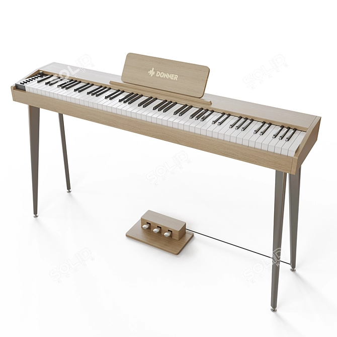 Donner DDP-60 Digital Piano 3D model image 2