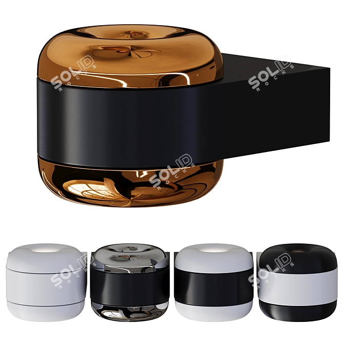 Modern Wall Cavity Design Panel 3D model image 1