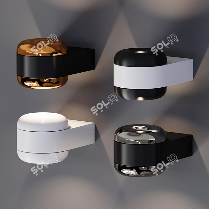 Modern Wall Cavity Design Panel 3D model image 2