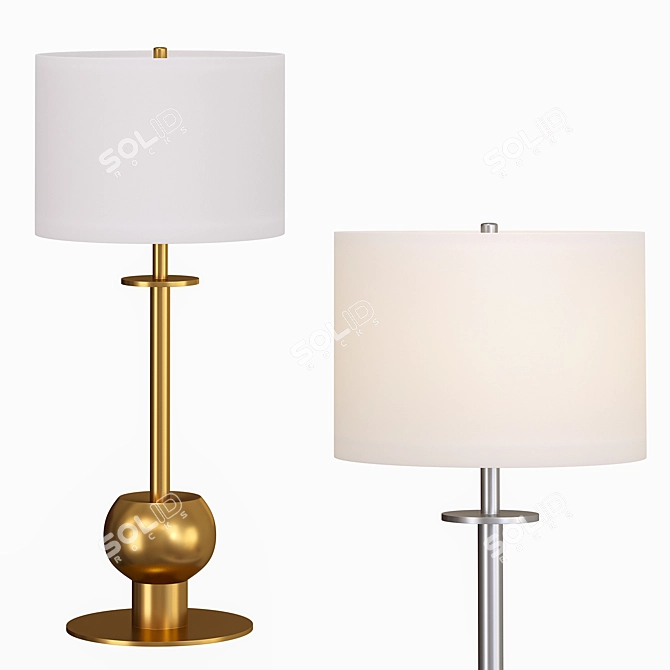 Elegant Comtesse Table Lamp 3D model image 1