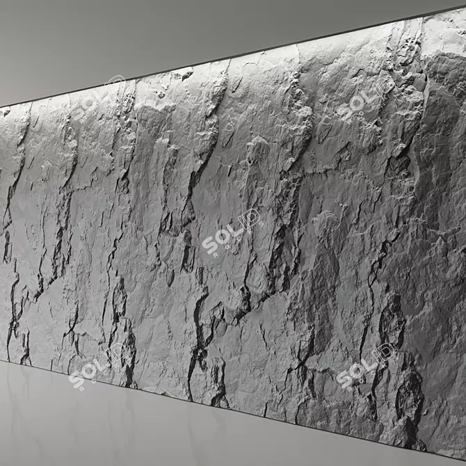 Custom Rock Cliff Wall Texture 3D model image 3