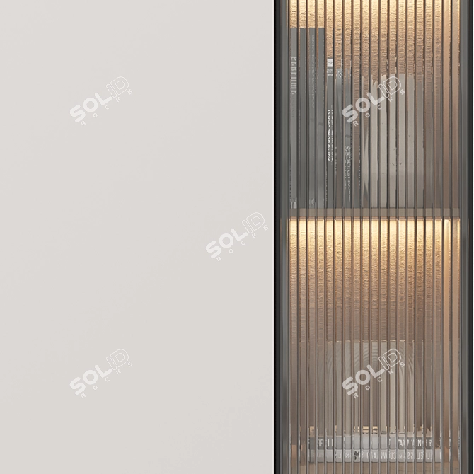 Premium Wood Wardrobe Collection 3D model image 3