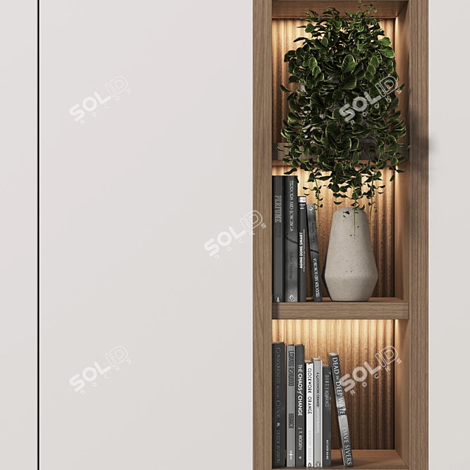 Contemporary Modular Wardrobe System 3D model image 3