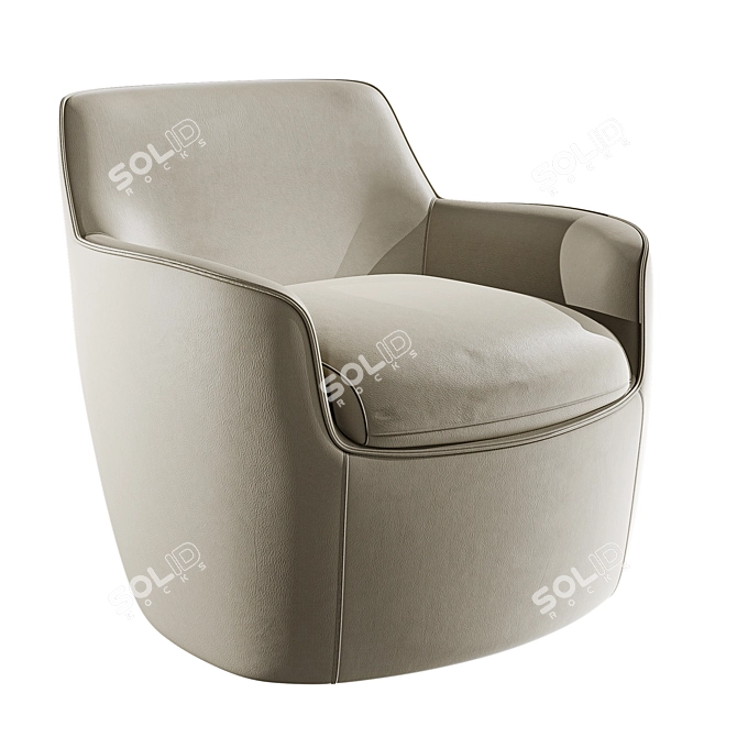 Contemporary Bonaldo KITAI Chair 3D model image 1