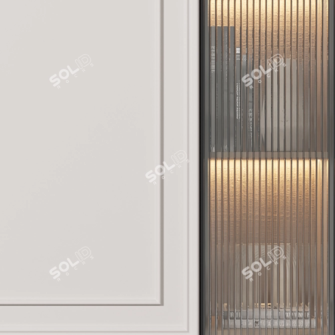 Modern Minimalist 4K Wardrobe 3D model image 3