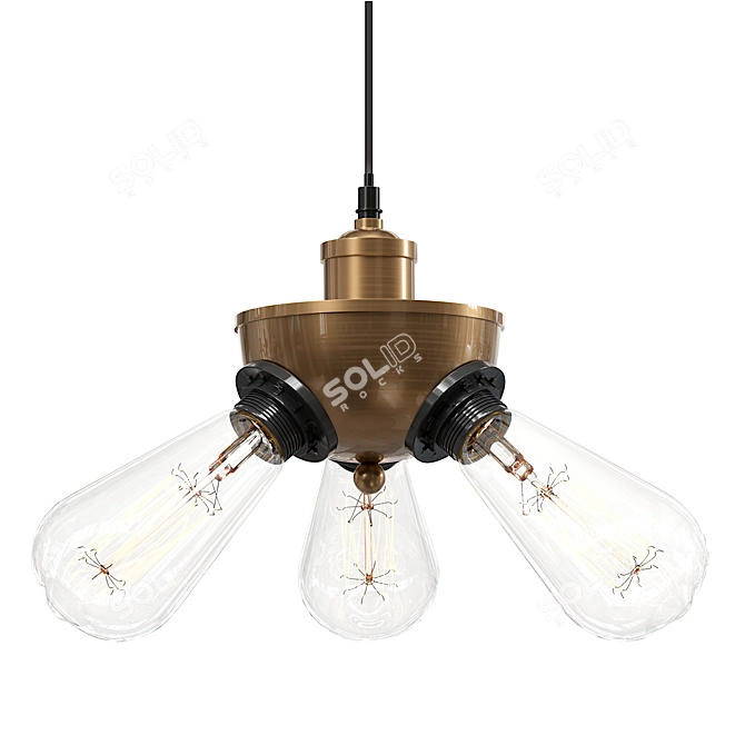 Elegant Lambert Pendant Light 3D model image 1