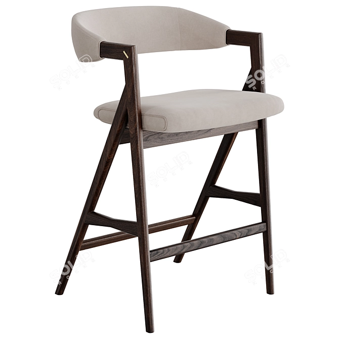 Modern Anita Set, Counter Stool 3D model image 1