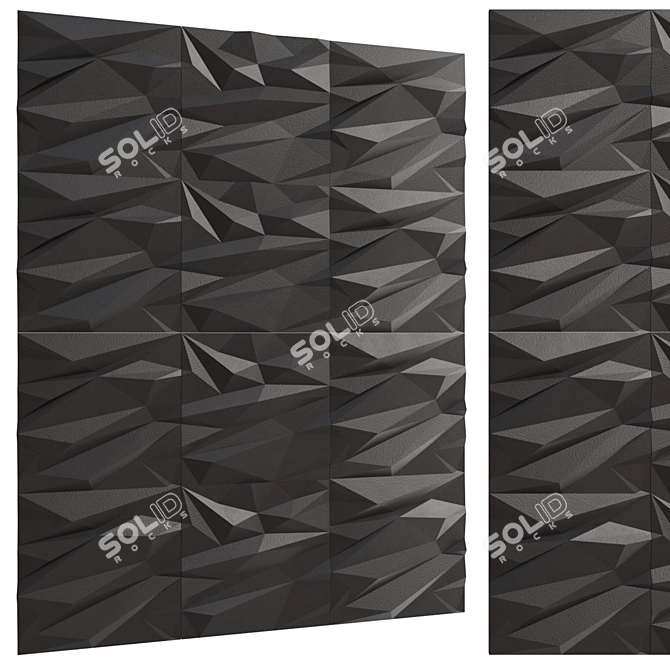 Stells 3D Wall Panel Set 3D model image 1