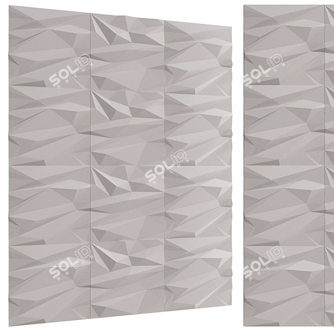 Stells 3D Wall Panel Set 3D model image 3