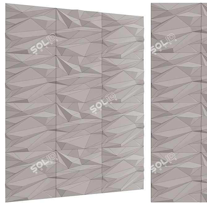 Stells 3D Wall Panel Set 3D model image 4