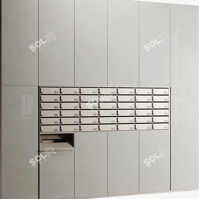 Hall Mailboxes 3D model image 3