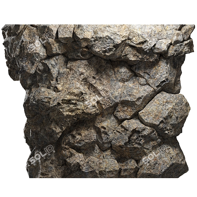 Corner Decor Stone Element 3200mm 3D model image 1