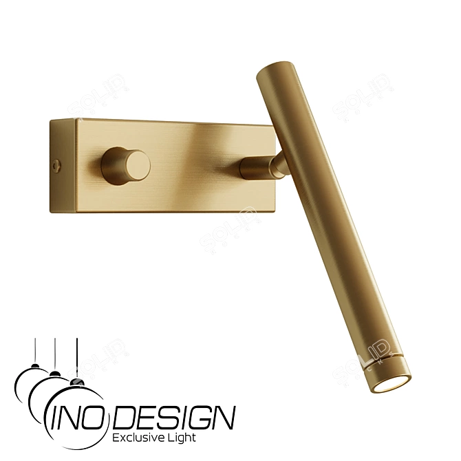 Modern Brass Metal Pendant Light 3D model image 1