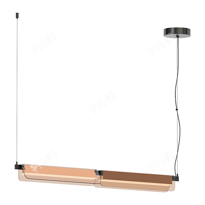 Contemporary Flat Pendant Lights 3D model image 3