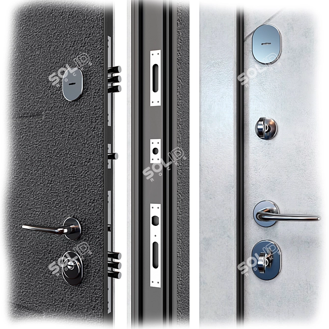 Elporta Metal Door R 104.15 3D model image 2