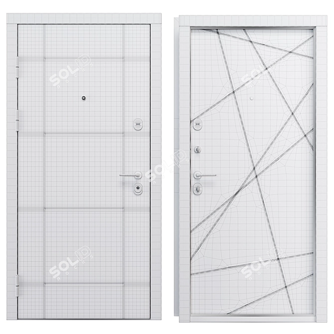 Elporta Metal Door R 104.15 3D model image 4