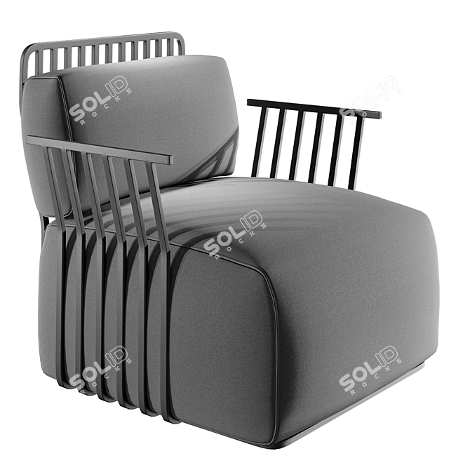  Diabla GRILL: Versatile Chair Design 3D model image 2