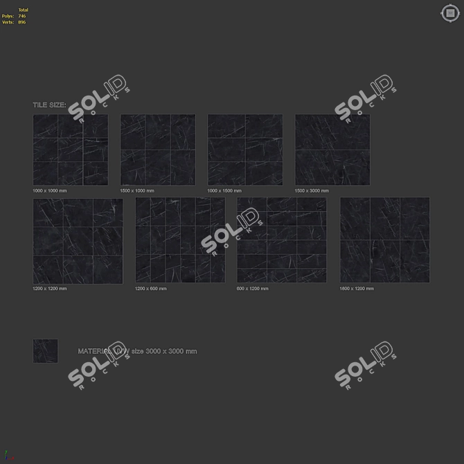 Natural Stone Limestone 3D Model 3D model image 7