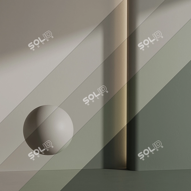 Matte Wall Paint 4K PBR 3D model image 1