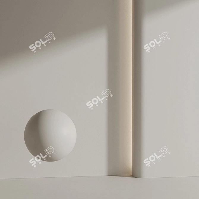 Matte Wall Paint 4K PBR 3D model image 3